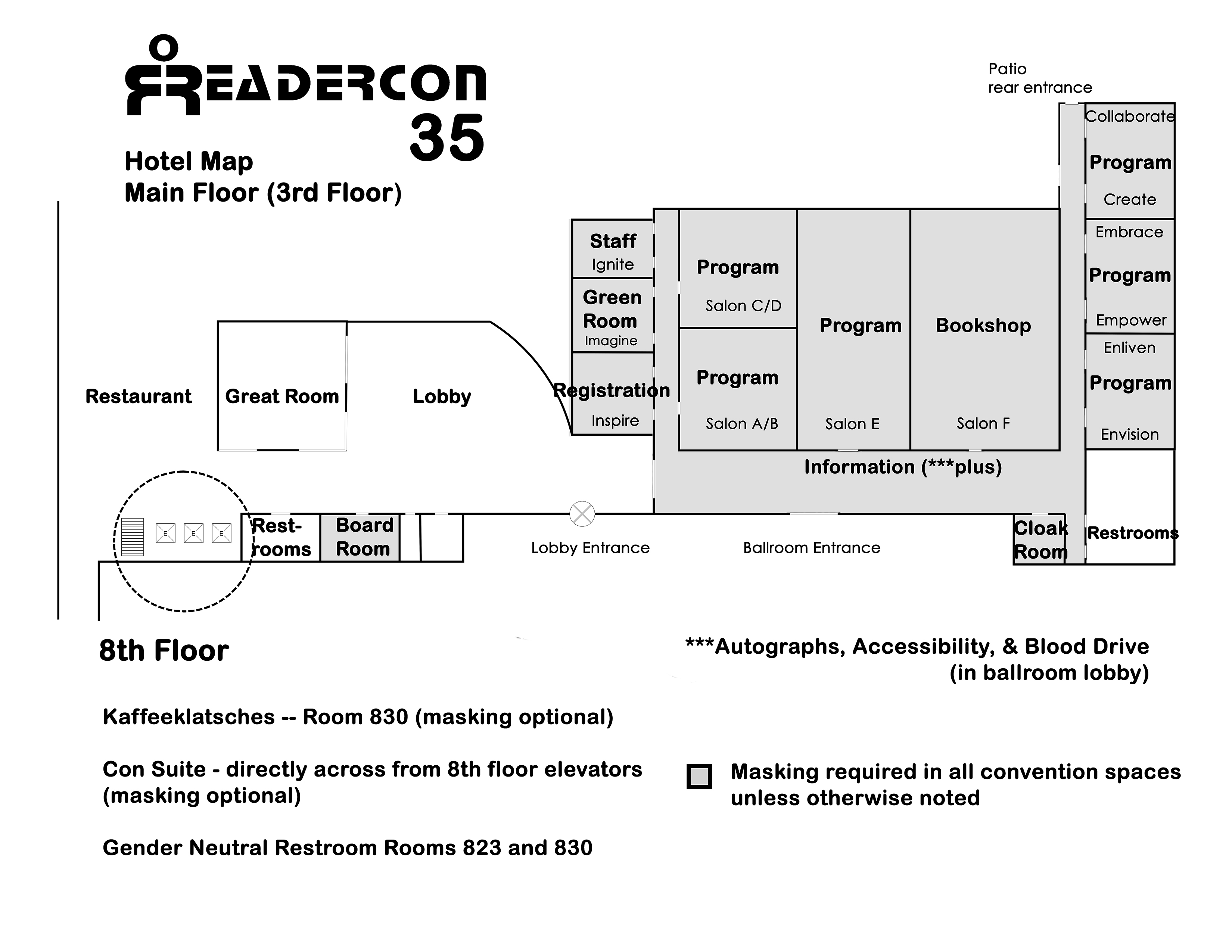 Readercon 35 Convention Map